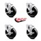 Service Caster 5 Inch Phenolic Wheel Swivel Bolt Hole Caster Set with Brake SCC-BH20S514-PHS-TLB-4 - alternate 3